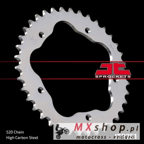 JT ZĘBATKA TYLNA 4320M 43 DUCATI 950 HYPERMOTARD '19-20, 800 MONSTER '05-07, 748 BIPOSTO '95-03, (POTRZEBNY ADAPTER JTA750B) (43 JT ZĘBATKA TYLNA 4320M 43 DUCATI 950 HYPERMOTARD '19-20, 800 MONSTER '05-07, 748 BIPOSTO '95-03, (POTRZEBNY ADAPTER JTA750B) (43