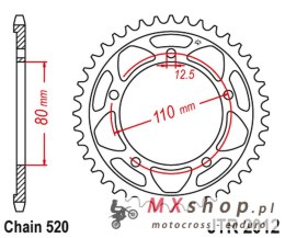 JT ZĘBATKA TYLNA 4350 42 TRIUMPH 865 AMERICA/AMERICA LT/SPEEDMASTER '14-17' (435042JT) (ŁAŃC520)