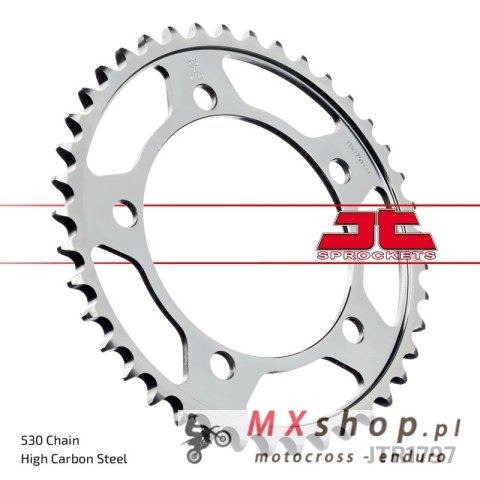 JT ZĘBATKA TYLNA 4459 43 SUZUKI GSX 1400 '01-'08 (445943JT) (ŁAŃC. 530) (+2) JT ZĘBATKA TYLNA 4459 43 SUZUKI GSX 1400 '01-'08 (445943JT) (ŁAŃC. 530) (+2)