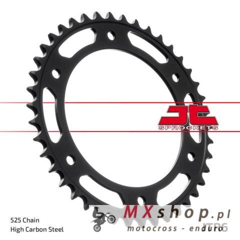JT ZĘBATKA TYLNA 4550 42 BMW F800R (OTWÓR NA ŚRUBĘ 8,5MM) (455042JT) (ŁAŃC. 525) CZARNA JT ZĘBATKA TYLNA 4550 42 BMW F800R (OTWÓR NA ŚRUBĘ 8,5MM) (455042JT) (ŁAŃC. 525) CZARNA