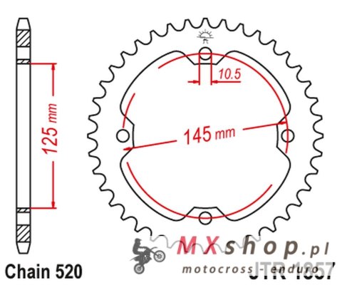 JT ZĘBATKA TYLNA 4588 45 YAMAHA YFZ 450R '09-19, YFM 250/350/450/700 RAPTOR (458845JT) (ŁAŃC. 520) - MOŻE ZASTĄPIĆ 85742JT JT ZĘBATKA TYLNA 4588 45 YAMAHA YFZ 450R '09-19, YFM 250/350/450/700 RAPTOR (458845JT) (ŁAŃC. 520) - MOŻE ZASTĄPIĆ 85742JT