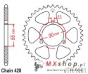 JT ZĘBATKA TYLNA 4612 46 RIEJU 125 RS2 NAKED/MATRIX/PRO '06-10'(461246JT) (ŁAŃC.428)