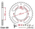 JT ZĘBATKA TYLNA 467 47 KAWASAKI KX 80/85 '86-'17 (46747JT) (ŁAŃC. 420)