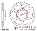 JT ZĘBATKA TYLNA 501 35 KAWASAKI Z 750 '80-82', GPZ 750 '82-87'; Z 1000/1100 '81-86', GPZ 1100 '81-85' (50135JT) (ŁAŃC.630)