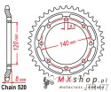 JT ZĘBATKA TYLNA 506 43 KAWASAKI KLR 600 '84-90' (50643JT) (ŁAŃC.520)