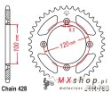 JT ZĘBATKA TYLNA 798 48 SUZUKI RM 80/85 '83-20, YAMAHA YZ 85 '02-20 (79848JT) (ŁAŃC. 428) KOLOR CZARNY