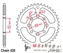 JT ZĘBATKA TYLNA 801 44 SUZUKI DR 50, RG 50 '90-91, RM 60 '79, ZR 50 '80-, KAWASAKI AE 80 '81-92, AR 80 '82-92 (80144JT) (ŁAŃC. 