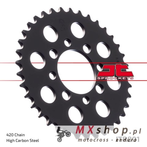 JT ZĘBATKA TYLNA 801 44 SUZUKI DR 50, RG 50 '90-91, RM 60 '79, ZR 50 '80-, KAWASAKI AE 80 '81-92, AR 80 '82-92 (80144JT) (ŁAŃC. JT ZĘBATKA TYLNA 801 44 SUZUKI DR 50, RG 50 '90-91, RM 60 '79, ZR 50 '80-, KAWASAKI AE 80 '81-92, AR 80 '82-92 (80144JT) (ŁAŃC.