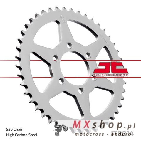JT ZĘBATKA TYLNA 814 43 SUZUKI GSX 400 '81-85, GS 400LT '81, (81443JT) (ŁAŃC. 530) JT ZĘBATKA TYLNA 814 43 SUZUKI GSX 400 '81-85, GS 400LT '81, (81443JT) (ŁAŃC. 530)