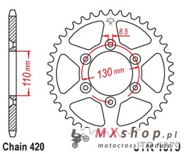 JT ZĘBATKA TYLNA CPI 50SM '06-12 (JTR107962) (ŁAŃC. 520)