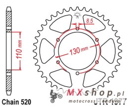 JT ZĘBATKA TYLNA HONDA XR 200 '80-81', XL 250 '76-77' (ŁAŃC520)