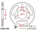 JT ZĘBATKA TYLNA KAWASAKI KDX 50 '03-06', SUZUKI JR 50 '85-06' (ŁAŃC.420)