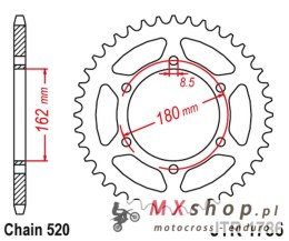 JT ZĘBATKA TYLNA SUZUKI PE 250 '80-82', PE 400 '80-81' (ŁAŃC.520)