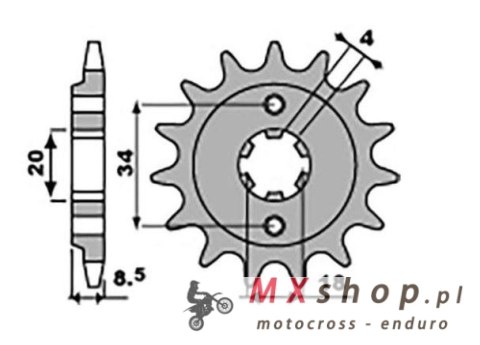 GROSSKOPF WYPRZEDAŻ ZĘBATKA PRZEDNIA 2046 14 HONDA CA 125 '95-01', CB/CBX/CM/CMX 250 '83-16' (204614JT) (ŁAŃC. 520) GROSSKOPF WYPRZEDAŻ ZĘBATKA PRZEDNIA 2046 14 HONDA CA 125 '95-01', CB/CBX/CM/CMX 250 '83-16' (204614JT) (ŁAŃC. 520)