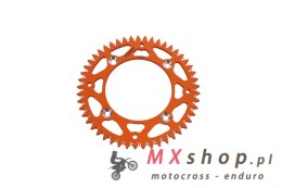 GROSSKOPF WYPRZEDAŻ ZĘBATKA TYLNA ALUMINIOWA T7075 (ERGAL) 4486 49 (448649) KTM SX 85 '04-'24, 105 XC '07-'11 KOLOR POMARAŃCZOWY