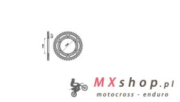 JR WYPRZEDAŻ ZĘBATKA 863 43 YAMAHA FZR 750R '89, YZF 750R '93-97 (STD.43) XJR 1200 '95-98, (86343JT) (ŁAŃC.532)