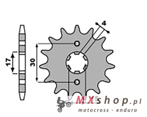 JR WYPRZEDAŻ ZĘBATKA PRZEDNIA 274 15 HONDA MTX 80R '87-'92 (27415JT) (ŁAŃC. 428) JR WYPRZEDAŻ ZĘBATKA PRZEDNIA 274 15 HONDA MTX 80R '87-'92 (27415JT) (ŁAŃC. 428)