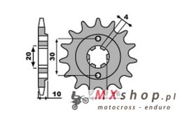 JR WYPRZEDAŻ ZĘBATKA PRZEDNIA 720 13 CAGIVA 125 W8/FRECCIA/PLANET/MITO/RAPROR '85-10' (72013JT) (ŁAŃC.520)