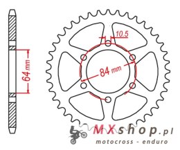 JR WYPRZEDAŻ ZĘBATKA TYLNA 814 43 SUZUKI GSX 400 '81-85, GS 400LT '81, (81443JT) (ŁAŃC. 530)