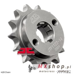JT ZĘBATKA PRZEDNIA 1122 14 BETAMOTOR RR 125 LC '21-'23, FANTIC XEF / XMF 125 '21-, (112214JT) (ŁAŃC. 428) (OEM: 051.04.000.00.0