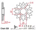 JT ZĘBATKA PRZEDNIA 1248 16 KTM SX/EXC '91-'25 SAMOOCZYSZCZAJĄCA (124816JT) (ŁAŃC. 520)