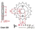 JT ZĘBATKA PRZEDNIA 2046 12 HONDA CA 125 '95-01', CB/CBX/CM/CMX 250 '83-16' (204612JT) (ŁAŃC. 520)