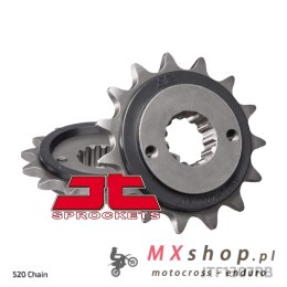 JT ZĘBATKA PRZEDNIA 2093 15 Z GUMĄ KAWASAKI ZX6R '03-'06 (2093M15JTRB) (ŁAŃC. 520)