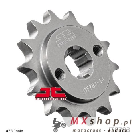JT ZĘBATKA PRZEDNIA 2360 14 BENELLI BN 125 '17-'24, TORNADO 125 '22-'23 (236014JT) (ŁAŃC. 428) (OEM: 219474320010) JT ZĘBATKA PRZEDNIA 2360 14 BENELLI BN 125 '17-'24, TORNADO 125 '22-'23 (236014JT) (ŁAŃC. 428) (OEM: 219474320010)