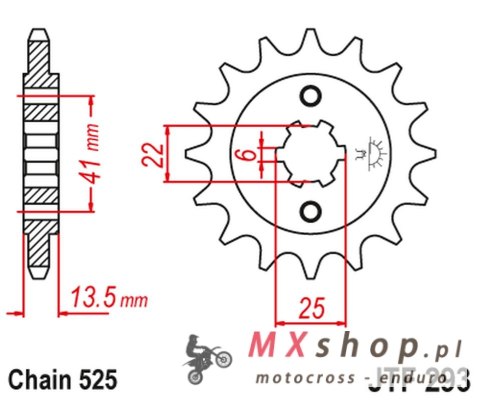 JT ZĘBATKA PRZEDNIA 293 14 HONDA XL 600V '87-'88 (PD06) (29314JT) (ŁAŃC. 525) (-1) JT ZĘBATKA PRZEDNIA 293 14 HONDA XL 600V '87-'88 (PD06) (29314JT) (ŁAŃC. 525) (-1)