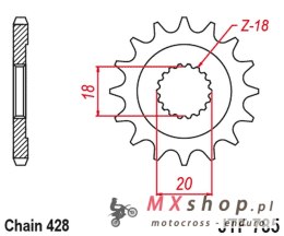JT ZĘBATKA PRZEDNIA 426 13 BENELLI 125 LEONCIO '22-'23, KEEWAY 125 STRIKE '13-'14, RKF 125 '11-'23, TX 125 '11-'20 (42613JT) (ŁA