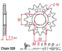 JT ZĘBATKA PRZEDNIA 432 13 SUZUKI RM 125 '92-'07, RMZ 250 '10-'12 SAMOOCZYSZCZAJĄCA (43213JT) (ŁAŃC. 520)