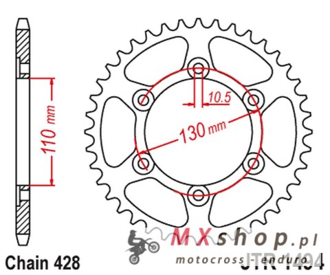 JT ZĘBATKA TYLNA 1494 56 KAWASAKI NINJA 125/Z 125 '19 (JTR1494.56)* (ŁAŃC. 428) JT ZĘBATKA TYLNA 1494 56 KAWASAKI NINJA 125/Z 125 '19 (JTR1494.56)* (ŁAŃC. 428)