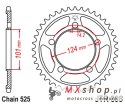 JT ZĘBATKA TYLNA 4508 38 KTM 990 SUPERDUKE/R '05-12 1190 RC8/R '10-15 (450838JT) (STD.38) (ŁAŃC. 525) KOLOR CZARNY
