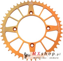 JT ZĘBATKA TYLNA 4549 48 ALUMINIOWA RACELITE KTM FREERIDE 250 14-17 (+2), 350 12-17 (454948JTA) (ŁAŃC. 520) KOLOR POMARAŃCZOWY
