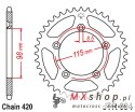 JT ZĘBATKA TYLNA 4552 48 KTM SX 60/65 '98-'21 (455248JT) (ŁAŃC. 420) KOLOR CZARNY