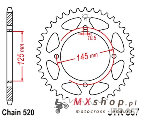 JT ZĘBATKA TYLNA 857 47 YAMAHA XV 125 VIRAGO '97-01, XVS 125 DRAG STAR '00-04, TT 600R '04, (85747JT) (ŁAŃC. 520) KOLOR CZARNY JT ZĘBATKA TYLNA 857 47 YAMAHA XV 125 VIRAGO '97-01, XVS 125 DRAG STAR '00-04, TT 600R '04, (85747JT) (ŁAŃC. 520) KOLOR CZARNY