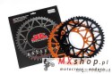 JT ZĘBATKA TYLNA 896 50 ALUMINIOWA RACELITE KTM 125MX, 250MX, 500MX 350 ENDURO (88-89) (89650JT) (ŁAŃC. 520) KOLOR CZARNY