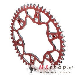 MOTO-MASTER ZĘBATKA TYLNA ALUMINIOWA T7075 (ERGAL) 899 51 (89951) KOLOR CZERWONY KTM/HUSQVARNA/HUSABERG/GASGAS (JTA897.51) (ŁAŃC