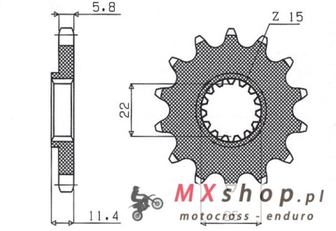SUNSTAR ZĘBATKA PRZEDNIA 1252 15 KTM LC4 400/600/620/640/690 (JTF1902.15) (ŁAŃC. 520) (125215JT) SUNSTAR ZĘBATKA PRZEDNIA 1252 15 KTM LC4 400/600/620/640/690 (JTF1902.15) (ŁAŃC. 520) (125215JT)
