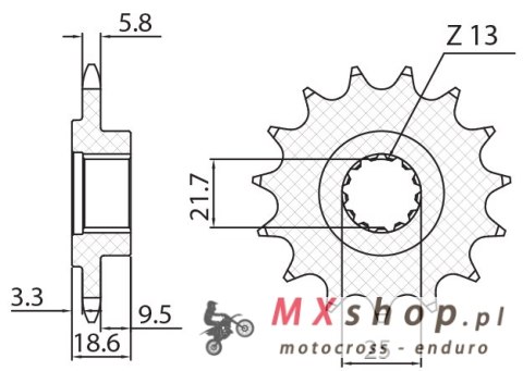 SUNSTAR ZĘBATKA PRZEDNIA 2119 15 KAWASAKI Z 750 '04-'12, Z 800 '13-'16 (JTF1538.15) (ŁAŃC. 520) (211915JT) SUNSTAR ZĘBATKA PRZEDNIA 2119 15 KAWASAKI Z 750 '04-'12, Z 800 '13-'16 (JTF1538.15) (ŁAŃC. 520) (211915JT)