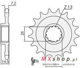 SUNSTAR ZĘBATKA PRZEDNIA 2198 17 BMW S1000RR '09-'15, S 1000R '13-'22, S 1000XR '14-'22, HP4 '13-'15 (JTF404.17) (ŁAŃC. 525) (21
