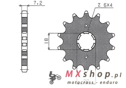 SUNSTAR ZĘBATKA PRZEDNIA 259 14 HONDA XL125S, DAELIM 125 (JTF259.14) (ŁAŃC. 428) (25914JT) SUNSTAR ZĘBATKA PRZEDNIA 259 14 HONDA XL125S, DAELIM 125 (JTF259.14) (ŁAŃC. 428) (25914JT)