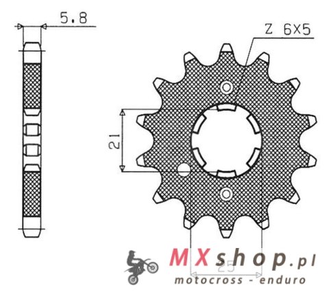 SUNSTAR ZĘBATKA PRZEDNIA 569 15 KAWASAKI KX 250 '87-'98, YAMAHA YZ 250 '77-'98 (JTF569.15) (ŁAŃC. 520) (56915JT) SUNSTAR ZĘBATKA PRZEDNIA 569 15 KAWASAKI KX 250 '87-'98, YAMAHA YZ 250 '77-'98 (JTF569.15) (ŁAŃC. 520) (56915JT)