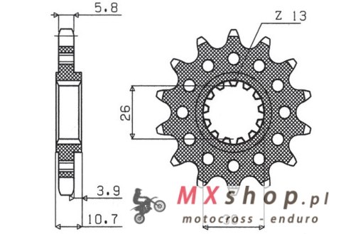 SUNSTAR ZĘBATKA PRZEDNIA 579M 17 YAMAHA FZ1 '06-'14, R1 '04-'14, FJ, XJR (JTF1579.17) (ŁAŃC. 520) (579M17JT) SUNSTAR ZĘBATKA PRZEDNIA 579M 17 YAMAHA FZ1 '06-'14, R1 '04-'14, FJ, XJR (JTF1579.17) (ŁAŃC. 520) (579M17JT)