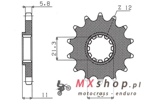 SUNSTAR ZĘBATKA PRZEDNIA 727 14 HUSQVARNA CR/WR/TC/TE 125/250/300/310/410/510/610 (JTF824.14) (ŁAŃC. 520) (72714JT) SUNSTAR ZĘBATKA PRZEDNIA 727 14 HUSQVARNA CR/WR/TC/TE 125/250/300/310/410/510/610 (JTF824.14) (ŁAŃC. 520) (72714JT)
