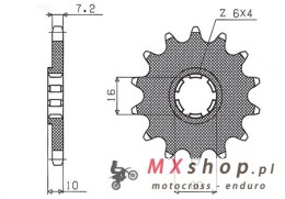 SUNSTAR ZĘBATKA PRZEDNIA 799 14 SUZUKI GZ 125 '98-'11 (-1), GN 125, VL 125 INTRUDER (JTF410.14) (ŁAŃC. 428) (79914JT)