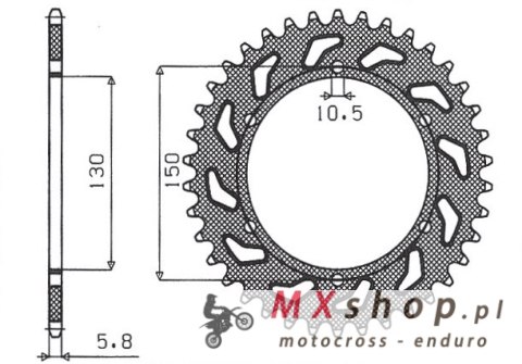 SUNSTAR ZĘBATKA TYLNA 236 45 HONDA NX 650 '88-'90, FMX 650 '05-'08, XR 600 88-90 (JTR245/3.45)* (ŁAŃC. 520) (430945JT) SUNSTAR ZĘBATKA TYLNA 236 45 HONDA NX 650 '88-'90, FMX 650 '05-'08, XR 600 88-90 (JTR245/3.45)* (ŁAŃC. 520) (430945JT)