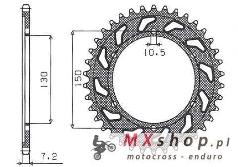 SUNSTAR ZĘBATKA TYLNA 300 44 YAMAHA TDM 900 '02-'13, HONDA XL 600V TRANSALP '91-'99 (JTR300.44) (ŁAŃC. 525) (30044JT) SUNSTAR ZĘBATKA TYLNA 300 44 YAMAHA TDM 900 '02-'13, HONDA XL 600V TRANSALP '91-'99 (JTR300.44) (ŁAŃC. 525) (30044JT)
