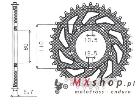 SUNSTAR ZĘBATKA TYLNA 334 42 HONDA CBR 1000F '93-'98, CB 1000, CBX 1000 (JTR1334.42) (ŁAŃC. 530) (33442JT) - ZASTĄPIONA PRZEZ SU SUNSTAR ZĘBATKA TYLNA 334 42 HONDA CBR 1000F '93-'98, CB 1000, CBX 1000 (JTR1334.42) (ŁAŃC. 530) (33442JT) - ZASTĄPIONA PRZEZ SU