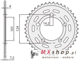 SUNSTAR ZĘBATKA TYLNA 4508 41 KTM 950/990/1190 RC8 /DUKE/ SUPERMOTO (JTR898.41) (ŁAŃC. 525) (450841JT)